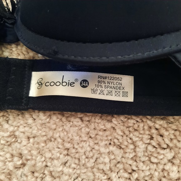 NWT Coobie 34 A Bra..  Padded Underwire, removable straps. - Picture 3 of 4